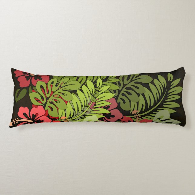 Hawaii Aloha Flower Art Print Kroppskudde (Framsidan)