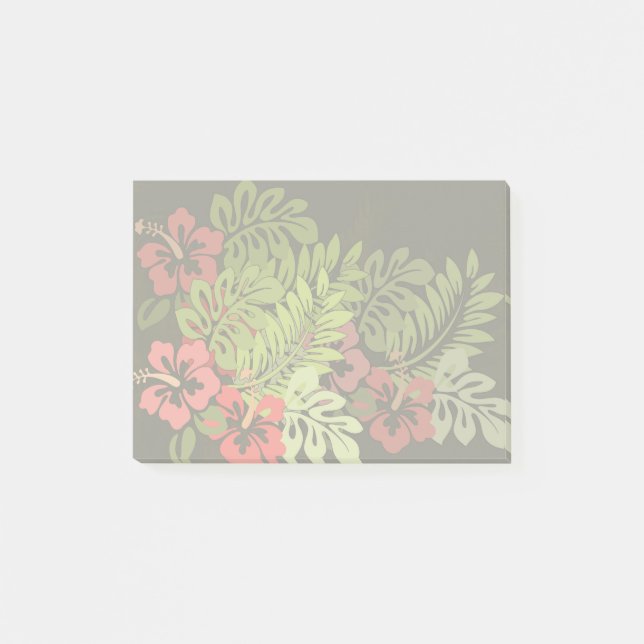 Hawaii Aloha Flower Art Print Post-it Block (Framsida)