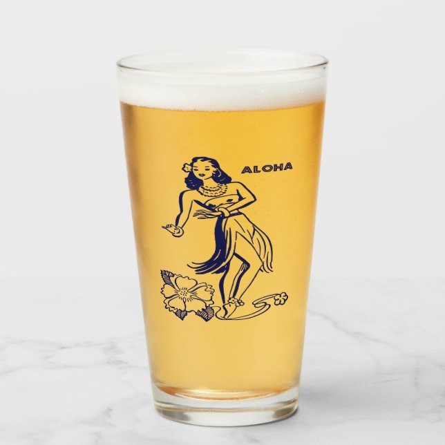 Hawaii Aloha Glaskopp (Framsida fylld)