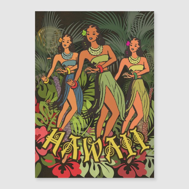 Hawaii Aloha Handflatan Hula Art Design (Framsida)