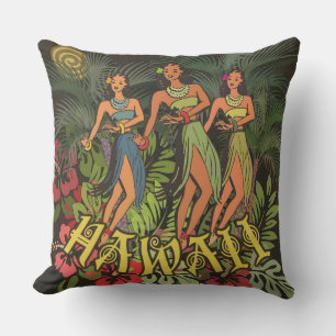 Hawaii Aloha Handflatan Hula Art Design Kudde