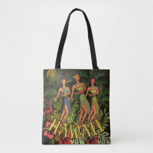 Hawaii Aloha Handflatan Hula Art Design Tygkasse