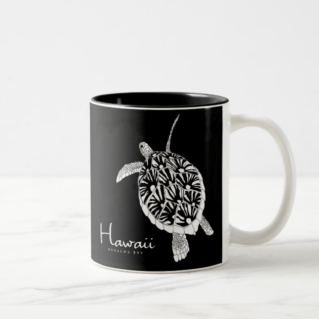 Hawaii Aloha Honu sköldpadda Två-Tonad Mugg (Höger)