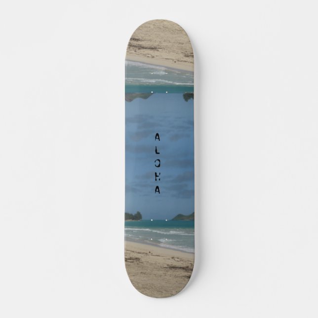 Hawaii Aloha Kollektion Mini Skateboard Bräda 18,5 Cm (Framsida)