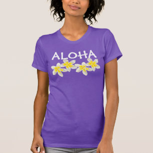Hawaii Aloha Plumeria Flowers T Shirt