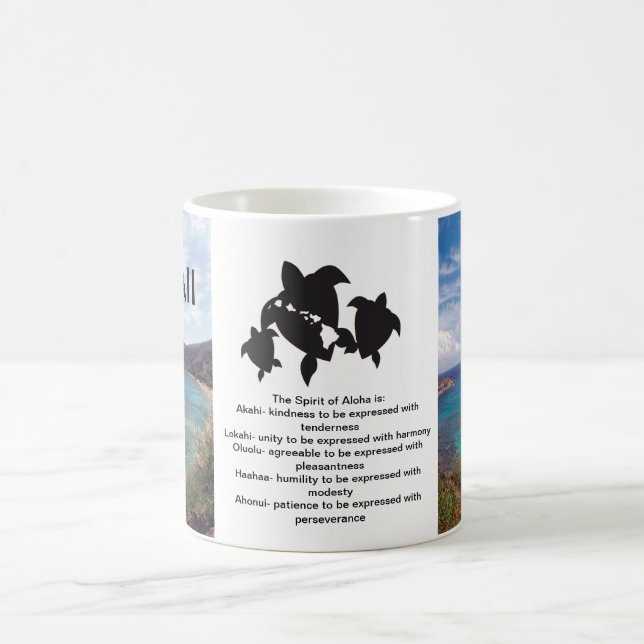Hawaii Aloha-sköldpaddor Kaffemugg (Center)