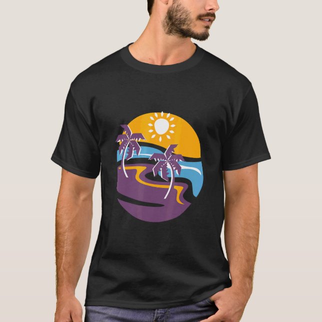 Hawaii Aloha Sol Hawaiian Party T Shirt (Framsida)