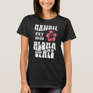 Hawaii Aloha State 1971 Aesthetic Beach Summer T Shirt