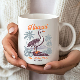 Hawaii Aloha State Goose Graphic Souvenir   Kaffemugg