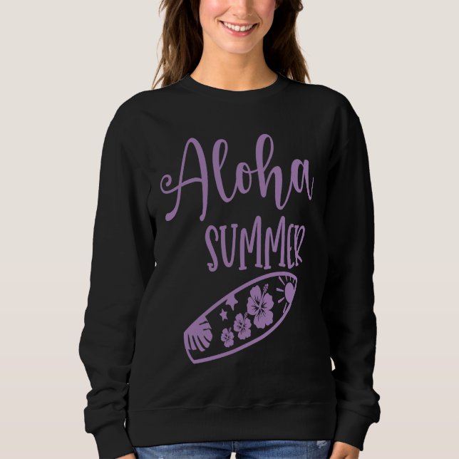 Hawaii Aloha Surfing Hawaiian Party T Shirt (Framsida)