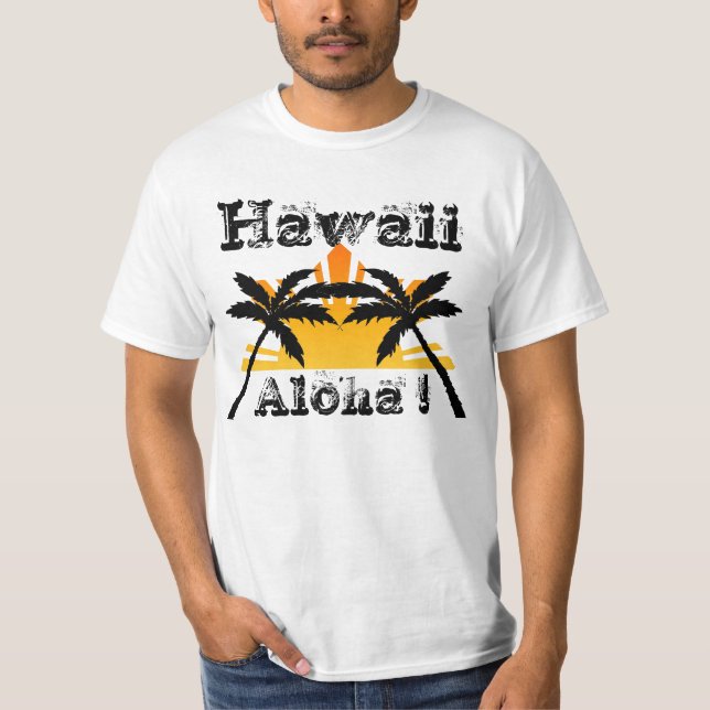 Hawaii Aloha! T-shirt (Framsida)