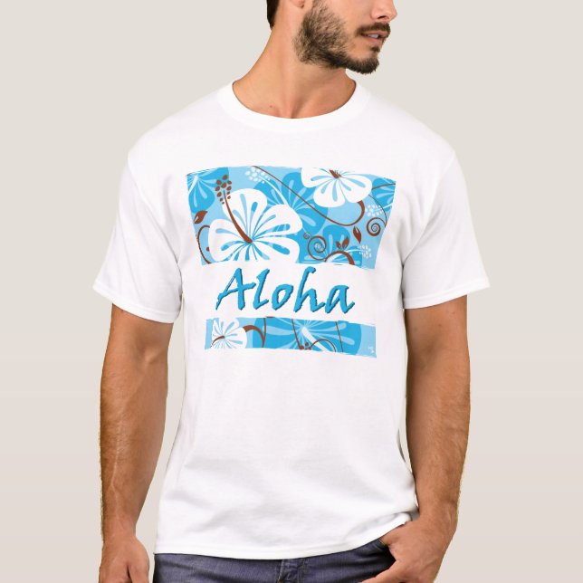 Hawaii Aloha T-TRÖJA Tee (Framsida)