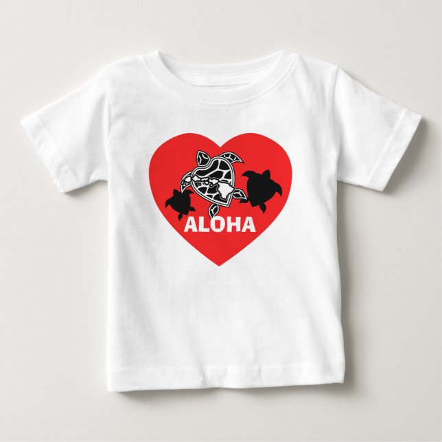Hawaii Aloha Turtle Shirt T (Framsida)