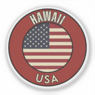 Hawaii Amerikas förenta stater Klistermärken