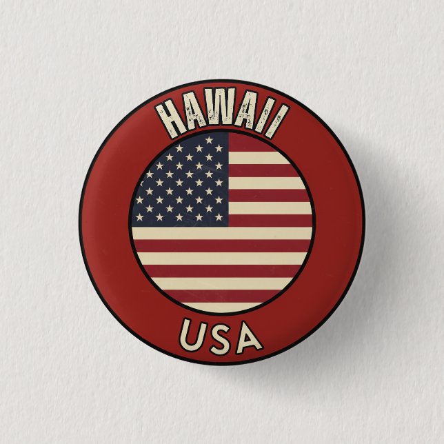 Hawaii Amerikas förenta stater Knapp (Framsida)