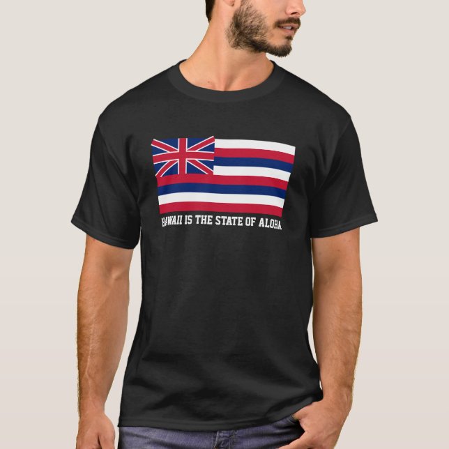 Hawaii är delstaten Aloha T Shirt (Framsida)