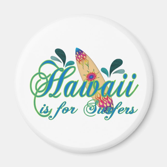 Hawaii är för Surfers Magnet (Framsidan)