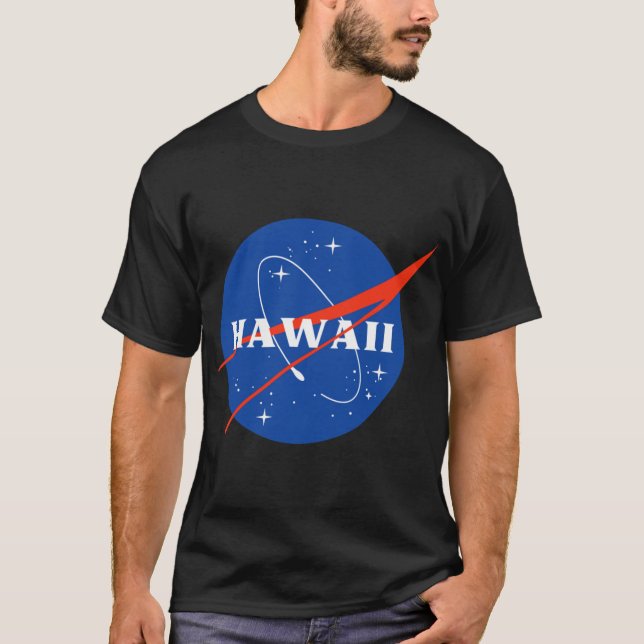Hawaii Astronaut Överstorlek T Shirt (Framsida)