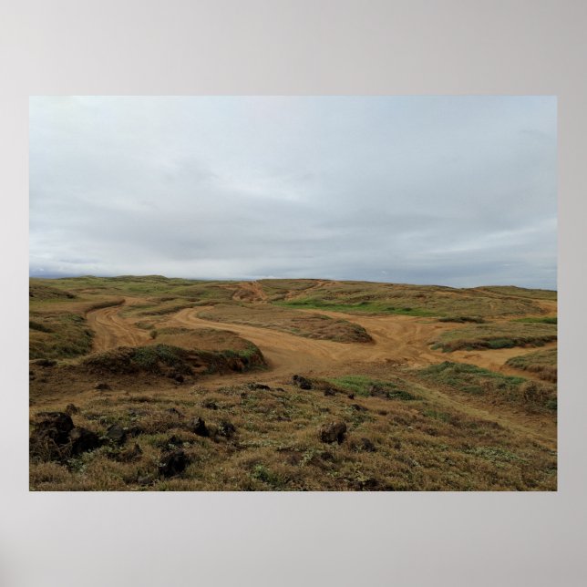 Hawaii - Äventyr till Grönt Sand Beach Poster (Framsidan)