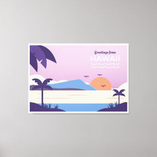 Hawaii Beach Canvastryck