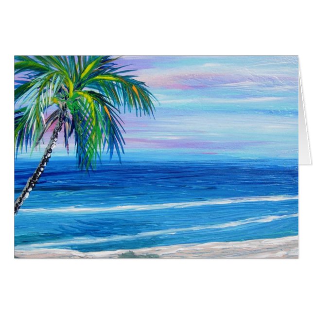 Hawaii Beach Day Hälsningskort (Framsidan Horizontal)