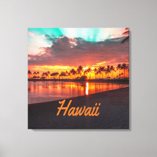 Hawaii Beach Hawaiian Islands Canvastryck