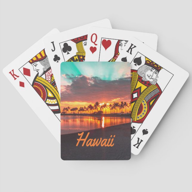 Hawaii Beach Hawaiian Islands Casinokort (Baksidan)