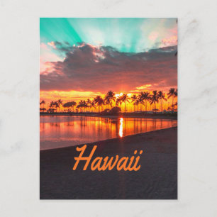 Hawaii Beach Hawaiian Islands Vykort