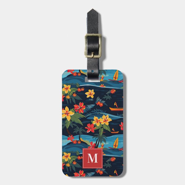 Hawaii Beach Luggage Tag Bagagebricka (Vertikal Framsida)