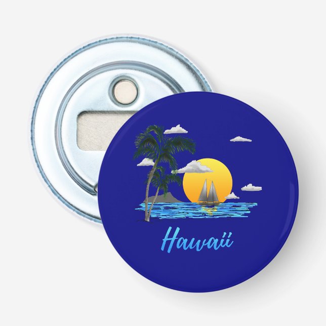 Hawaii Beach Sunset Flasköppnare (Framsidan)