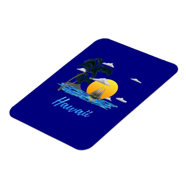 Hawaii Beach Sunset Magnet (Vänstra Sidan)