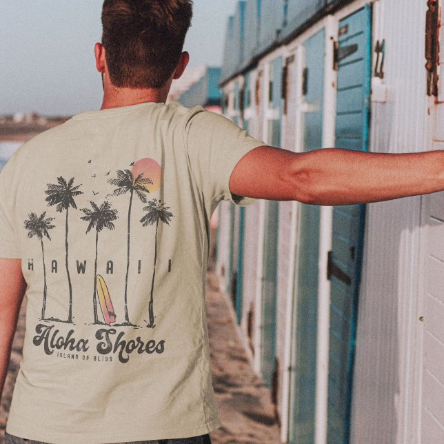 Hawaii Beach Surfer Summer Vacation T Shirt (Hawaii Beach Surfer Summer Vacation T-Shirt)