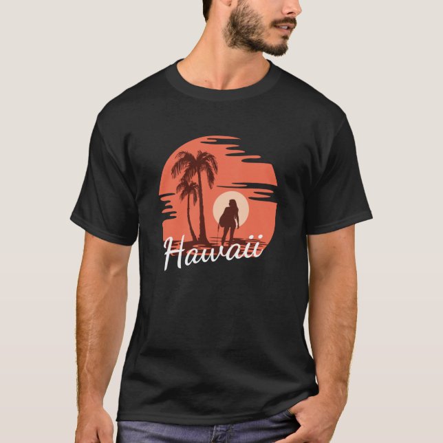 Hawaii Beach T Shirt (Framsida)