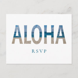 Hawaii Beach Wedding Aloha Photo OSA Inbjudan Vykort