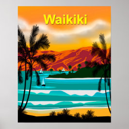 Hawaii BeachTravel Poster