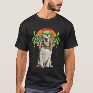 Hawaii Beagle, som under sommarsolglaset vid Beach T Shirt