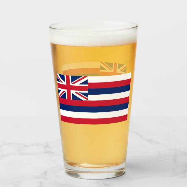 HAWAII BEER GLASS GLASKOPP (Framsida fylld)