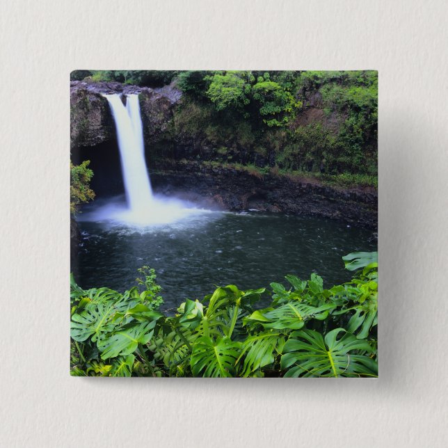 Hawaii, Big Island, Hilo, Rainbow Falls, Frodigt Knapp (Framsida)