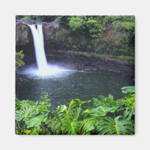 Hawaii, Big Island, Hilo, Rainbow Falls, Frodigt Magnet
