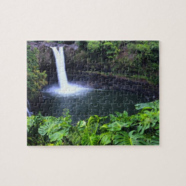 Hawaii, Big Island, Hilo, Rainbow Falls, Frodigt Pussel (Horisontell)