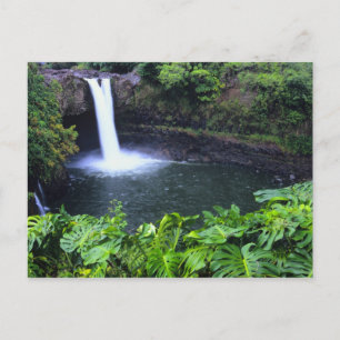 Hawaii, Big Island, Hilo, Rainbow Falls, Frodigt Vykort