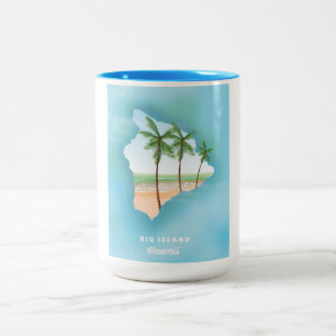 Hawaii Big island Två-Tonad Mugg