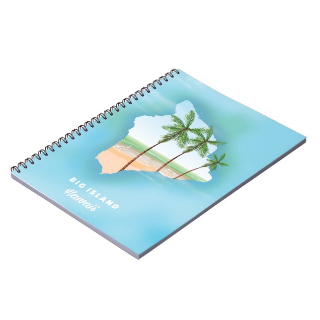 Hawaii Big ö Anteckningsbok (Vänstra Sidan)