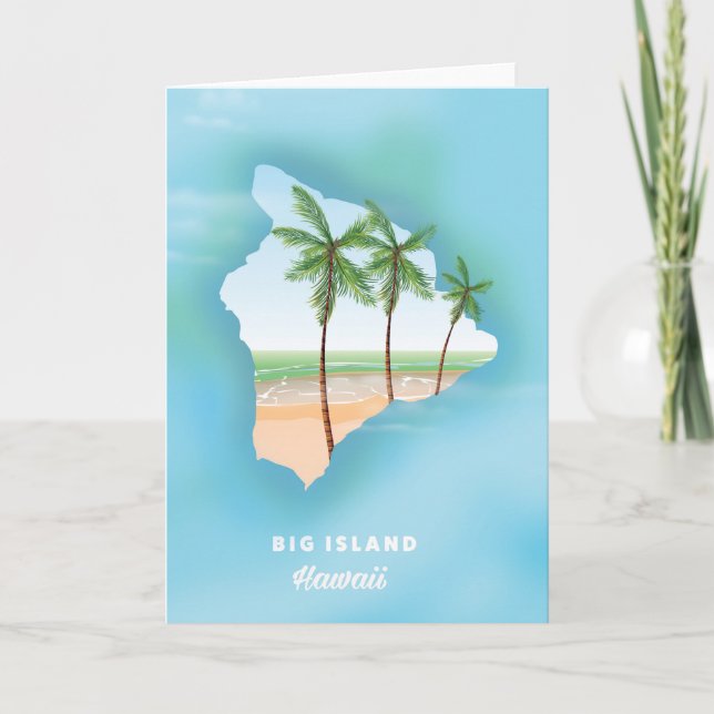 Hawaii Big ö Helgkort (Framsida)