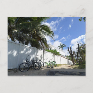 Hawaii Bikes Parked på Lanikai Beach Vykort