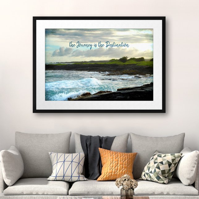 Hawaii Black Sand Beach Journey är destination Poster (Skapare uppladdad)