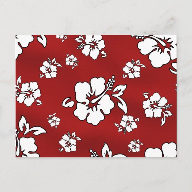 Hawaii-blomma Vykort (Framsida)