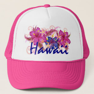 Hawaii blommahatt truckerkeps