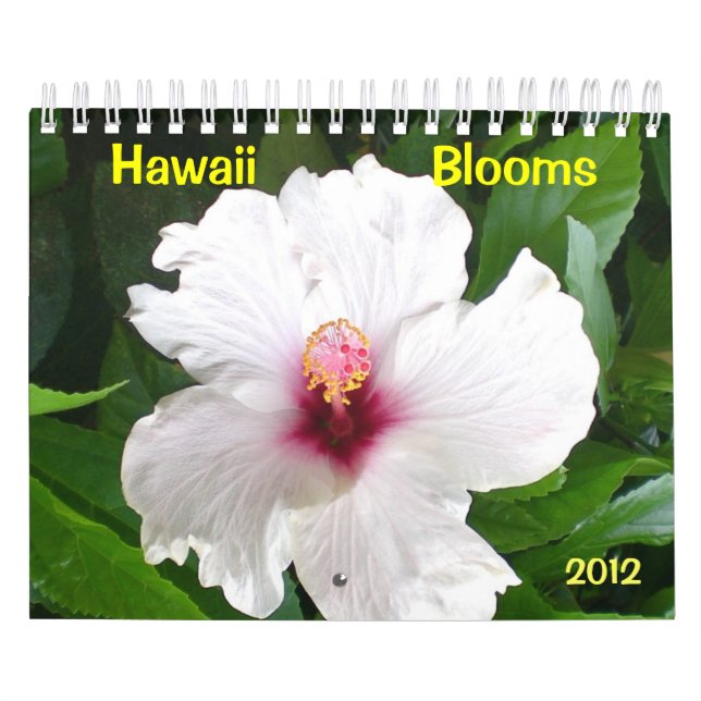 Hawaii Blooms med blommor Kalender (Omslag)