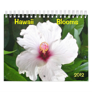 Hawaii Blooms med blommor Kalender
